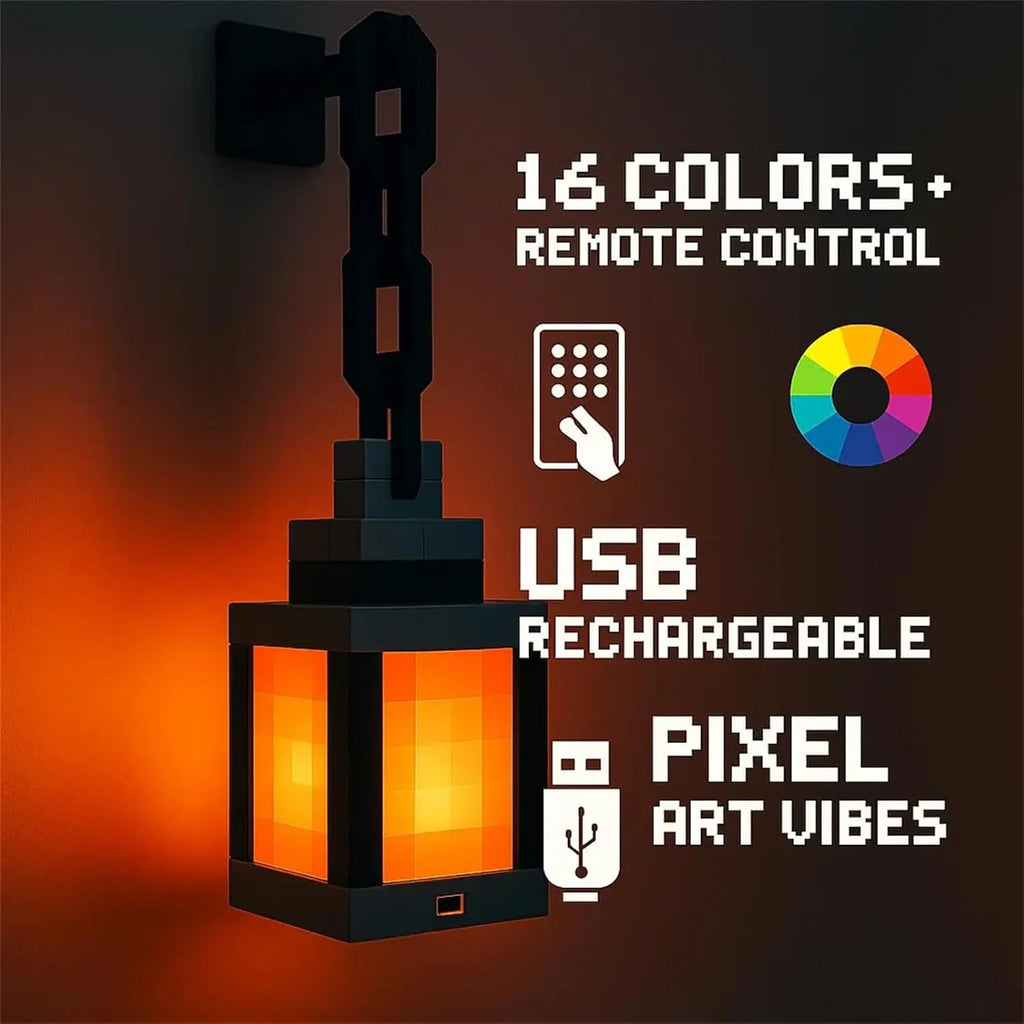 PixelCraft Lantern - Minecraft Inspired