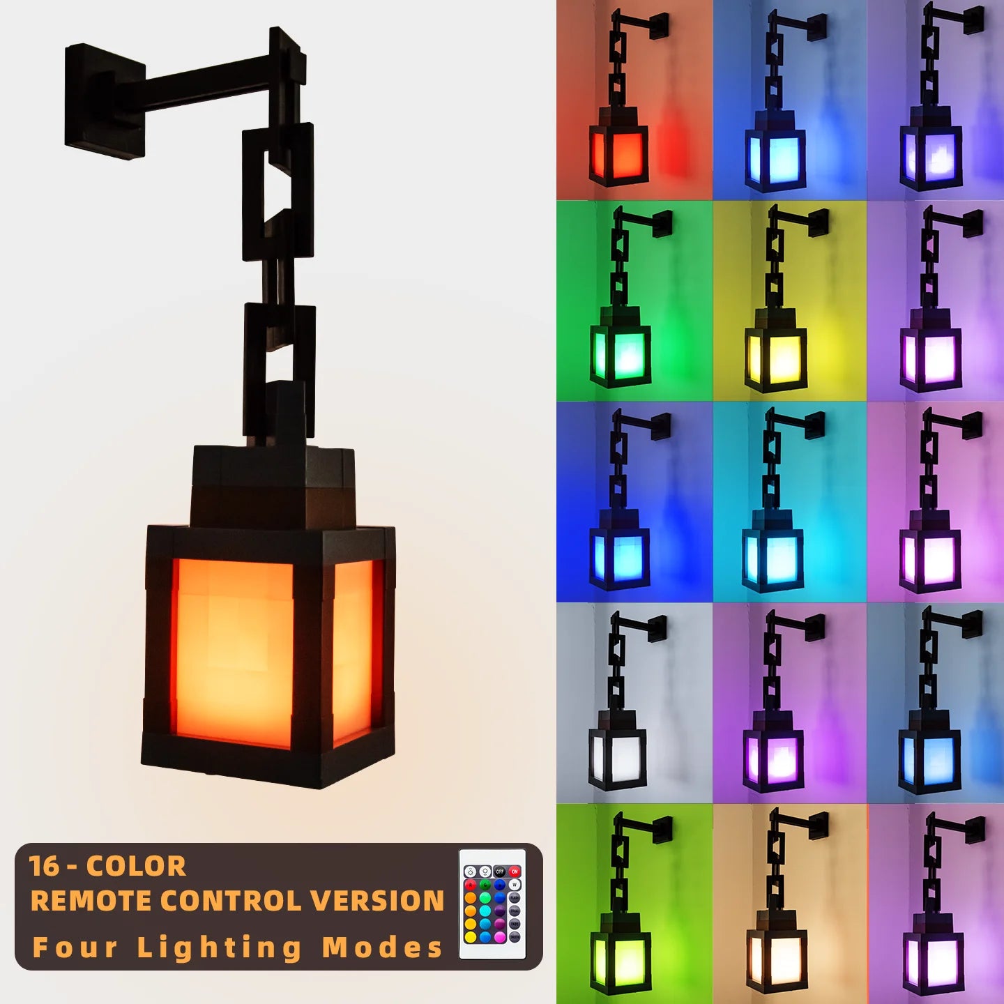 PixelCraft Lantern - Minecraft Inspired